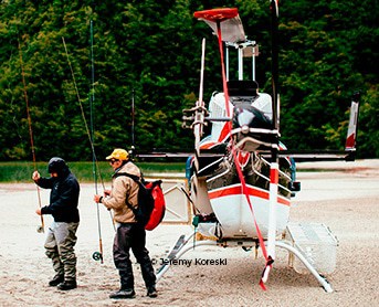 Heli fishing melimoyu lodge